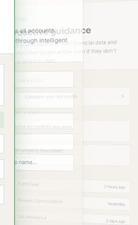 Francis proactive financial guidance interface