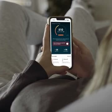 GamScore gambling wellbeing score on a mobile phone